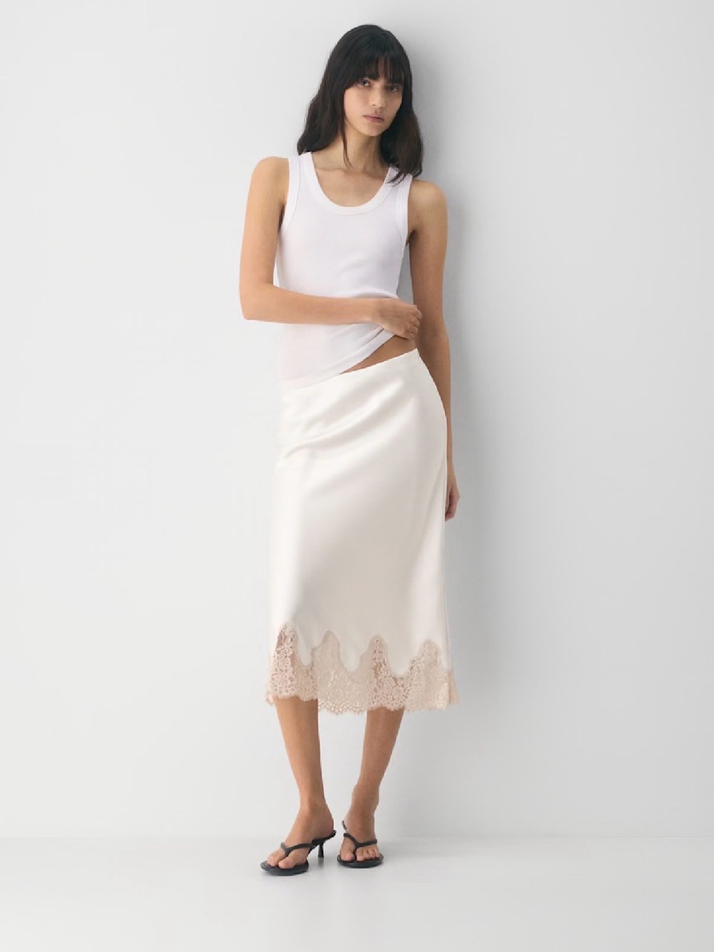 Aritzia Wilfred Henrietta Satin Skirt - Picture 2 of 6